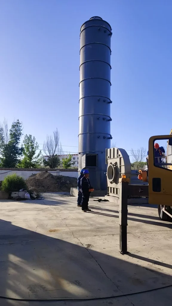 高效热能设备安装现场，河南豫冀热能设备有限公司专业施工现场图片.